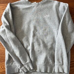 Nike Men's Classic Gray Crewneck Sweater